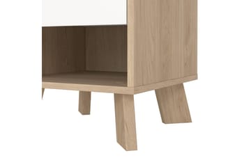 Sumita Nattbord 40 cm - Brun/Hvit - Møbler - Bord - Avlastningsbord & sidobord - Sengebord & nattbord