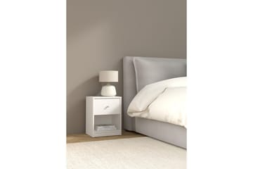 Sundra Nattbord 38 cm - Hvit - Møbler - Bord - Avlastningsbord & sidobord - Sengebord & nattbord