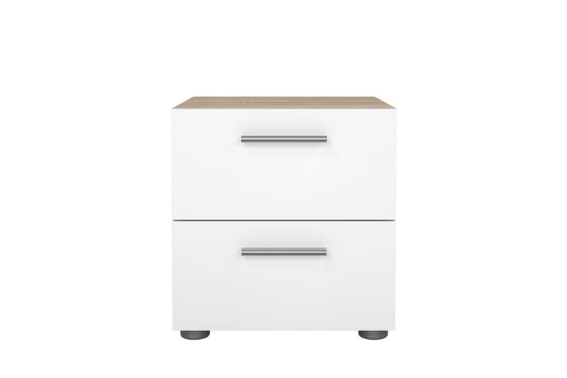 Suntia Nattbord 40 cm - Hvit/Natur - Møbler - Bord - Avlastningsbord & sidobord - Sengebord & nattbord