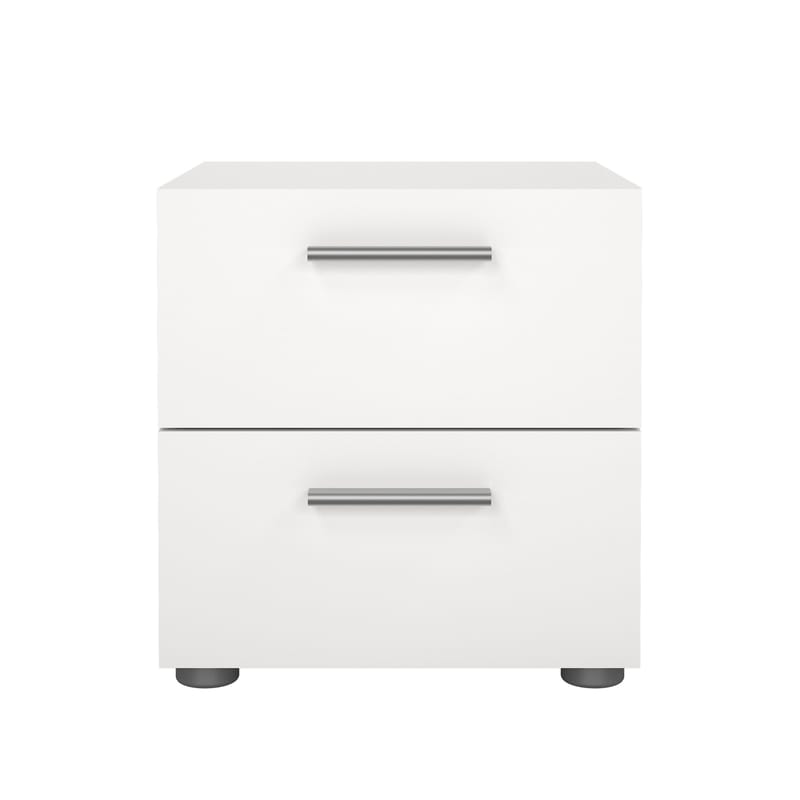 Suntia Nattbord med 2 skuffer 40x40x42 cm - Møbler - Bord - Avlastningsbord & sidobord - Sengebord & nattbord