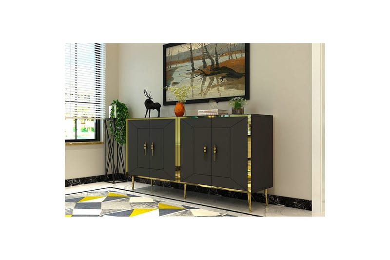 Swirl Konsollbord 150 cm - Grå - Møbler - Bord - Avlastningsbord & sidobord - Konsollbord & gangbord