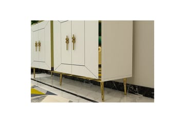 Swirl Konsollbord 150 cm - Gull/Hvit - Møbler - Bord - Avlastningsbord & sidobord - Konsollbord & gangbord