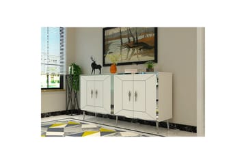 Swirl Konsollbord 150 cm - Hvit/Sølv - Møbler - Bord - Avlastningsbord & sidobord - Konsollbord & gangbord