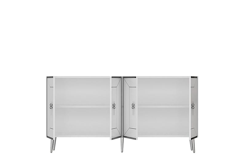 Swirl Konsollbord 150 cm - Hvit/Sølv - Møbler - Bord - Avlastningsbord & sidobord - Konsollbord & gangbord