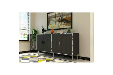 Swirl Konsollbord 150 cm - Sølv/Antrasitt - Møbler - Bord - Avlastningsbord & sidobord - Konsollbord & gangbord