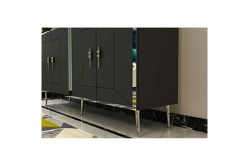 Swirl Konsollbord 150 cm - Sølv/Antrasitt - Møbler - Bord - Avlastningsbord & sidobord - Konsollbord & gangbord