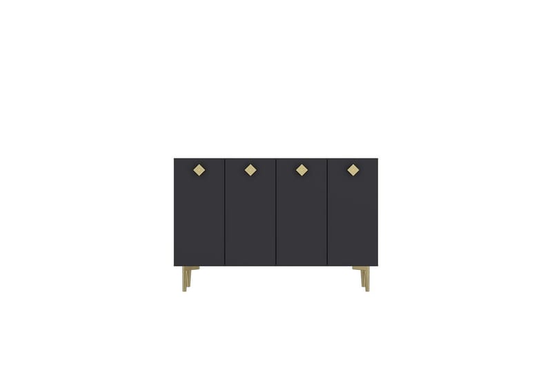 Sylas Konsollbord 120 cm - Antrasitt/Gull - Møbler - Bord - Avlastningsbord & sidobord - Konsollbord & gangbord
