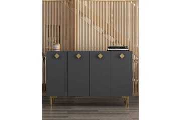 Sylas Konsollbord 120 cm - Antrasitt/Gull - Møbler - Bord - Avlastningsbord & sidobord - Konsollbord & gangbord