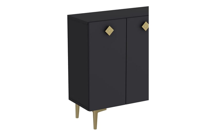 Sylas Konsollbord 120 cm - Antrasitt/Gull - Møbler - Bord - Avlastningsbord & sidobord - Konsollbord & gangbord