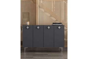 Sylas Konsollbord 120x120 cm - Antrasitt/Sølv - Møbler - Bord - Avlastningsbord & sidobord - Konsollbord & gangbord