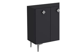 Sylas Konsollbord 120x120 cm - Antrasitt/Sølv - Møbler - Bord - Avlastningsbord & sidobord - Konsollbord & gangbord