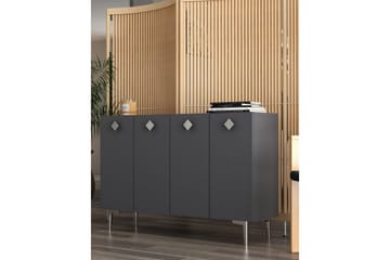 Sylas Konsollbord 120x120 cm - Antrasitt/Sølv - Møbler - Bord - Avlastningsbord & sidobord - Konsollbord & gangbord