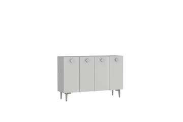 Sylas Konsollbord 120x120 cm - Hvit/Sølv - Møbler - Bord - Avlastningsbord & sidobord - Konsollbord & gangbord