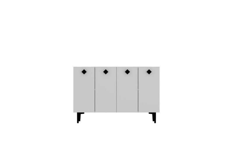 Sylas Konsollbord 120x120 cm, Hvit/Svart