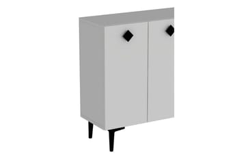 Sylas Konsollbord 120x120 cm - Hvit/Svart - Møbler - Bord - Avlastningsbord & sidobord - Konsollbord & gangbord