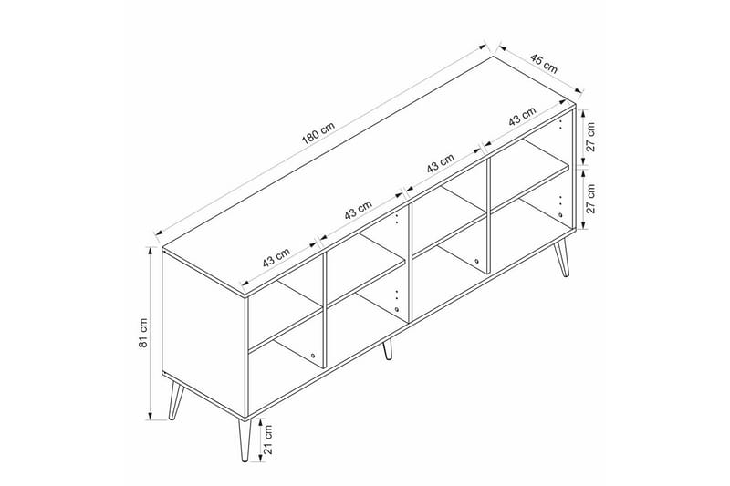 Syrri Konsollbord 180 cm - Sand - M�øbler - Bord - Avlastningsbord & sidobord - Konsollbord & gangbord
