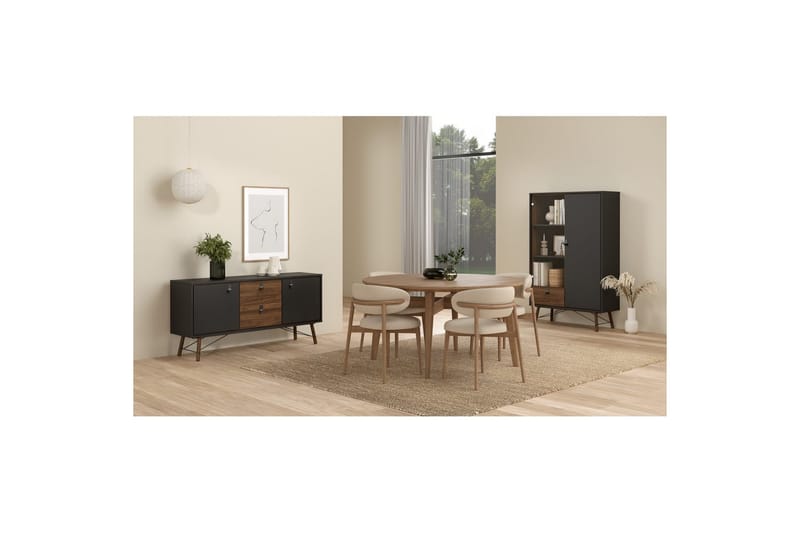Tadami Konsollbord 150 cm - Svart/Natur - Møbler - Bord - Avlastningsbord & sidobord - Konsollbord & gangbord