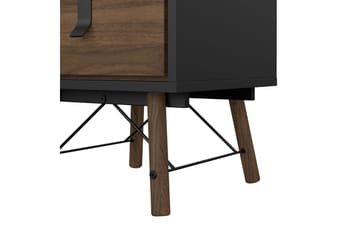 Tadami Nattbord 43 cm - Askgrå/Natur - Møbler - Bord - Avlastningsbord & sidobord - Sengebord & nattbord