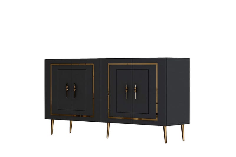 Talon Konsollbord 150 cm - Antrasitt/Gull - Møbler - Bord - Avlastningsbord & sidobord - Konsollbord & gangbord