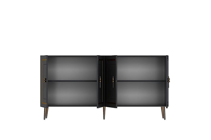 Talon Konsollbord 150 cm - Antrasitt/Gull - Møbler - Bord - Avlastningsbord & sidobord - Konsollbord & gangbord