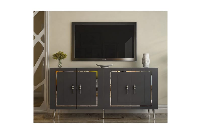 Talon Konsollbord 150 cm - Antrasitt/Sølv - Møbler - Bord - Avlastningsbord & sidobord - Konsollbord & gangbord