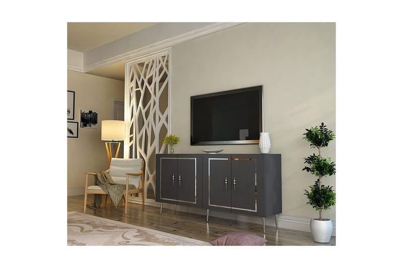 Talon Konsollbord 150 cm - Antrasitt/Sølv - Møbler - Bord - Avlastningsbord & sidobord - Konsollbord & gangbord