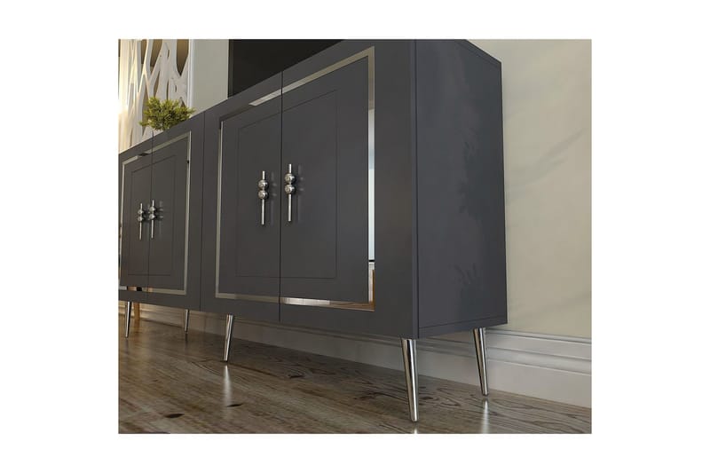 Talon Konsollbord 150 cm - Antrasitt/Sølv - Møbler - Bord - Avlastningsbord & sidobord - Konsollbord & gangbord