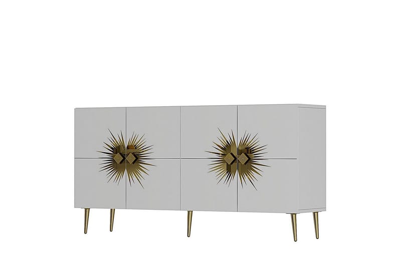 Tari Konsollbord 150 cm - Bronse/Hvit - Møbler - Bord - Avlastningsbord & sidobord - Konsollbord & gangbord