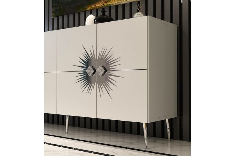 Tari Konsollbord 150 cm - Hvit/Sølv - Møbler - Bord - Avlastningsbord & sidobord - Konsollbord & gangbord