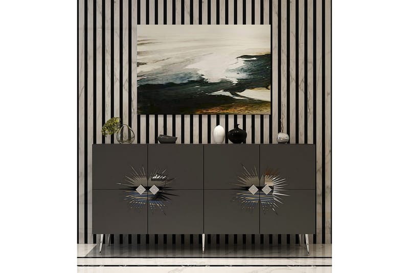 Tari Konsollbord 150 cm - Kullgrå/Sølv - Møbler - Bord - Avlastningsbord & sidobord - Konsollbord & gangbord