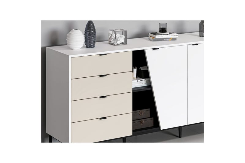 Tarnen Konsollbord 180 cm - Svart/Sand/Hvit - Møbler - Bord - Avlastningsbord & sidobord - Konsollbord & gangbord