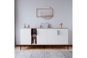 Tarz Konsollbord 180 cm - Eik/Hvit - Møbler - Bord - Avlastningsbord & sidobord - Konsollbord & gangbord