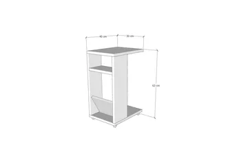 Tekel Sidebord 30 cm - Marmor - Møbler - Bord - Avlastningsbord & sidobord - Brettbord og småbord