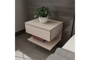 Telo Nattbord 45 cm - Beige - Møbler - Bord - Avlastningsbord & sidobord - Sengebord & nattbord