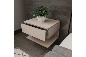 Telo Nattbord 45 cm - Beige - Møbler - Bord - Avlastningsbord & sidobord - Sengebord & nattbord