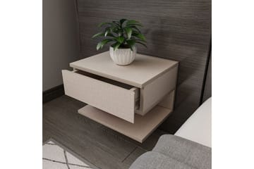Telo Nattbord 45 cm - Beige - Møbler - Bord - Avlastningsbord & sidobord - Sengebord & nattbord