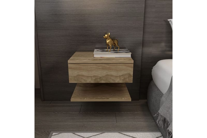 Telo Nattbord 45 cm - Eik - Møbler - Bord - Avlastningsbord & sidobord - Sengebord & nattbord