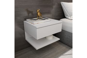 Telo Nattbord 45 cm - Hvit - Møbler - Bord - Avlastningsbord & sidobord - Sengebord & nattbord