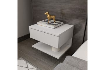 Telo Nattbord 45 cm - Hvit - Møbler - Bord - Avlastningsbord & sidobord - Sengebord & nattbord