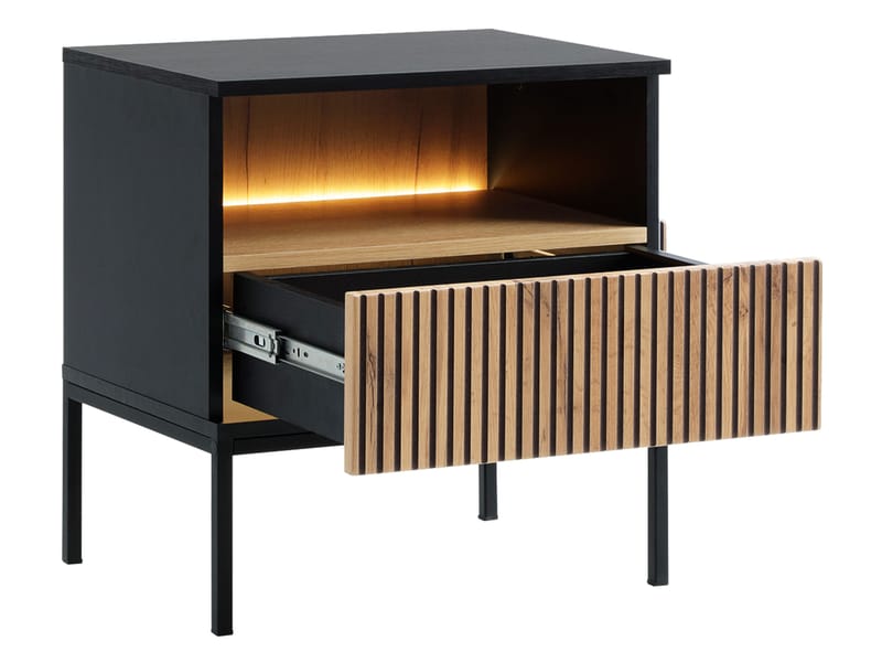 Tenorio Nattbord 54 cm - Beige - Møbler - Bord - Avlastningsbord & sidobord - Sengebord & nattbord