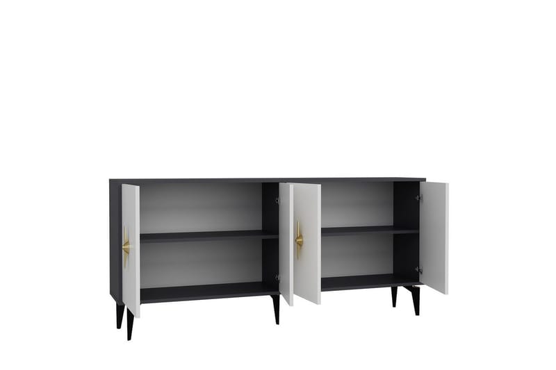 Thylen Konsollbord 180 cm - Antrasitt/Hvit - Møbler - Bord - Avlastningsbord & sidobord - Konsollbord & gangbord