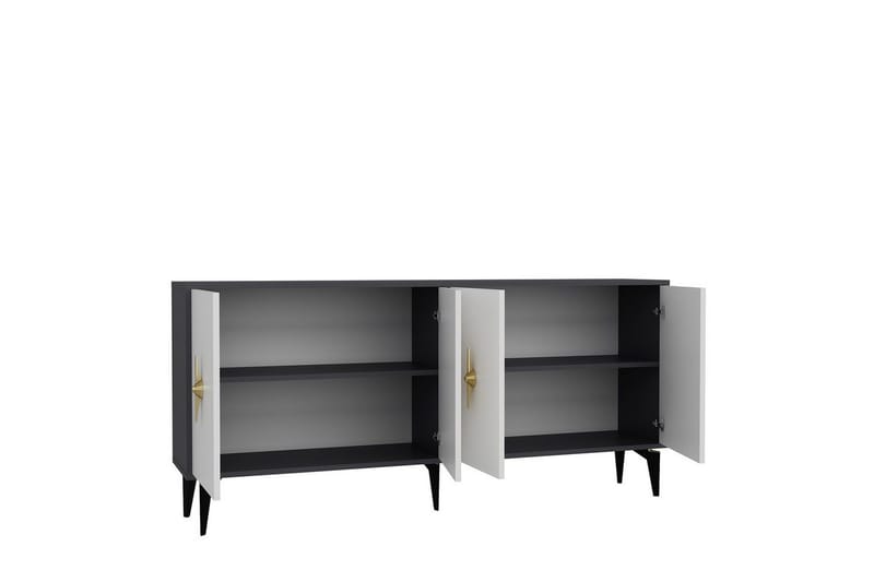 Thylen Konsollbord 180 cm - Antrasitt/Hvit - Møbler - Bord - Avlastningsbord & sidobord - Konsollbord & gangbord