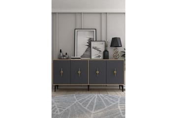 Thylen Konsollbord 180 cm - Eik/Antrasitt - Møbler - Bord - Avlastningsbord & sidobord - Konsollbord & gangbord