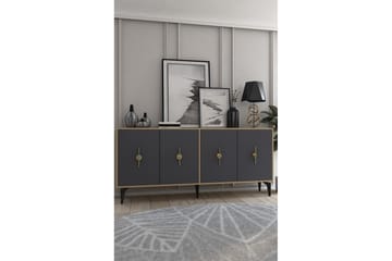 Thylen Konsollbord 180 cm - Eik/Antrasitt - Møbler - Bord - Avlastningsbord & sidobord - Konsollbord & gangbord