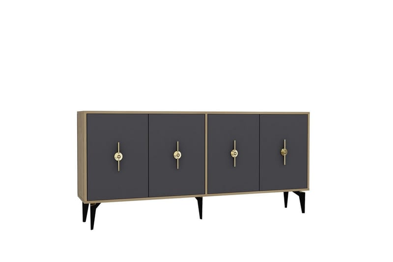 Thylen Konsollbord 180 cm - Eik/Antrasitt - Møbler - Bord - Avlastningsbord & sidobord - Konsollbord & gangbord