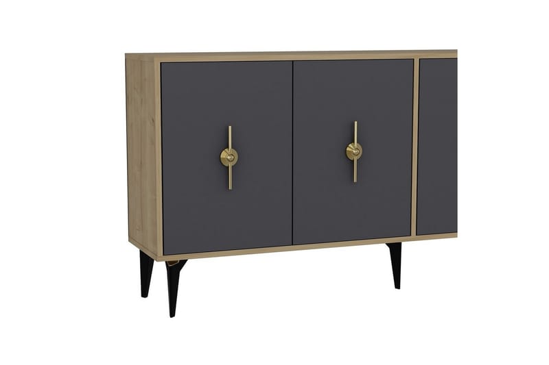 Thylen Konsollbord 180 cm - Eik/Antrasitt - Møbler - Bord - Avlastningsbord & sidobord - Konsollbord & gangbord