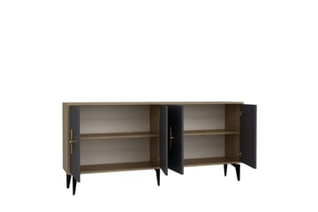 Thylen Konsollbord 180 cm - Eik/Antrasitt - Møbler - Bord - Avlastningsbord & sidobord - Konsollbord & gangbord