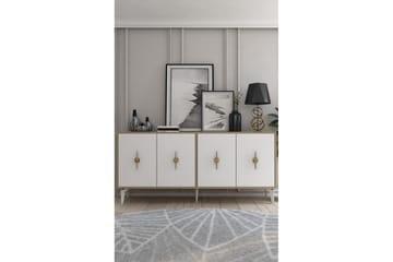 Thylen Konsollbord 180 cm - Eik/Hvit - Møbler - Bord - Avlastningsbord & sidobord - Konsollbord & gangbord