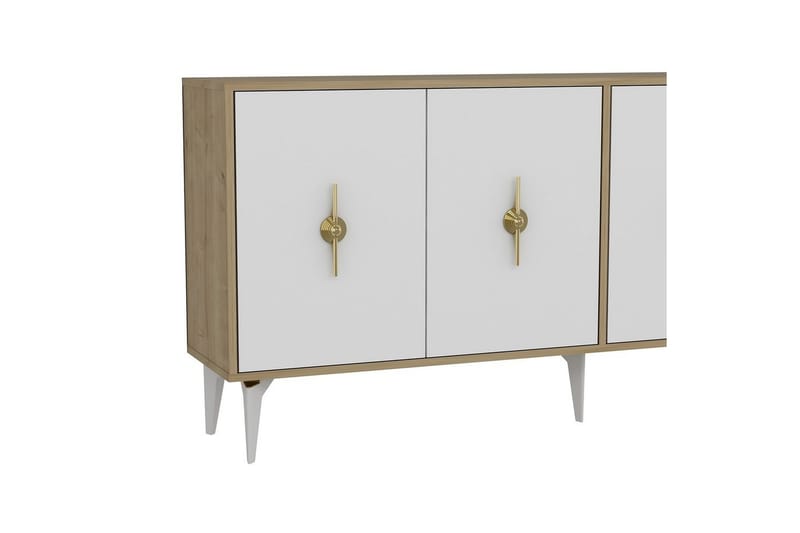 Thylen Konsollbord 180 cm - Eik/Hvit - Møbler - Bord - Avlastningsbord & sidobord - Konsollbord & gangbord