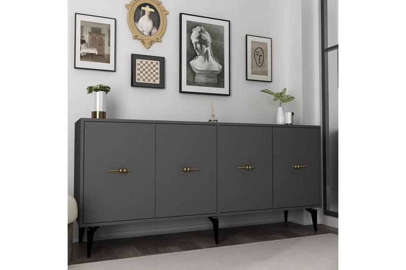 Thyros Konsollbord 180 cm - Antrasitt - Møbler - Bord - Avlastningsbord & sidobord - Konsollbord & gangbord